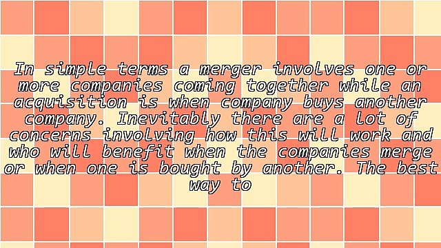 Choosing Merger And Acquisition Consulting Services