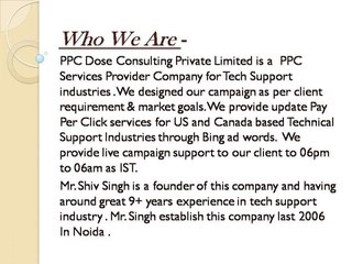 Advanced Tech Support PPC Services Provider In Noida