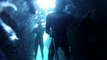 Scary Dark Underwater Cave Footage