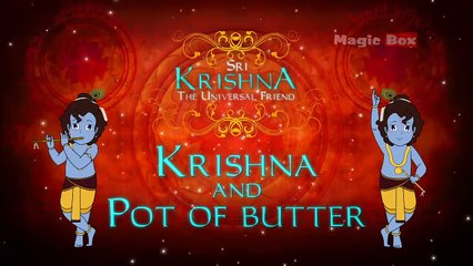 Krishna And Pot Of Butter - Sri Krishna In Hindi - Animated/Cartoon Stories For Children