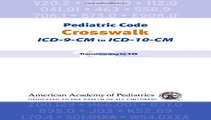 Pediatric Code Crosswalk: ICD-9-CM to ICD-10-CM (Coding) Free Download Book