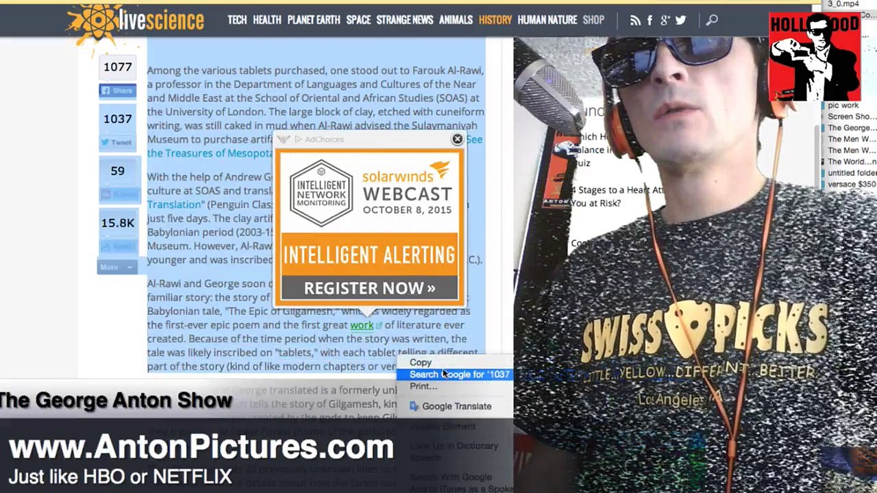 Previously Unknown Lines to the 'Epic of Gilgamesh' discovered in stolen cuneiform tablet PARODY The George Anton Show