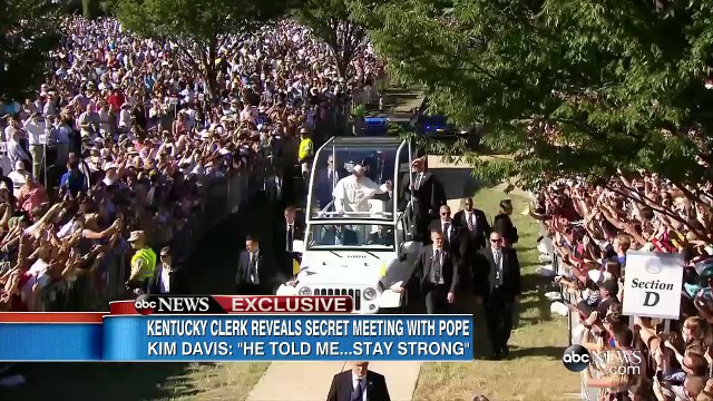 Pope Francis Holds Secret Meeting with Kim Davis