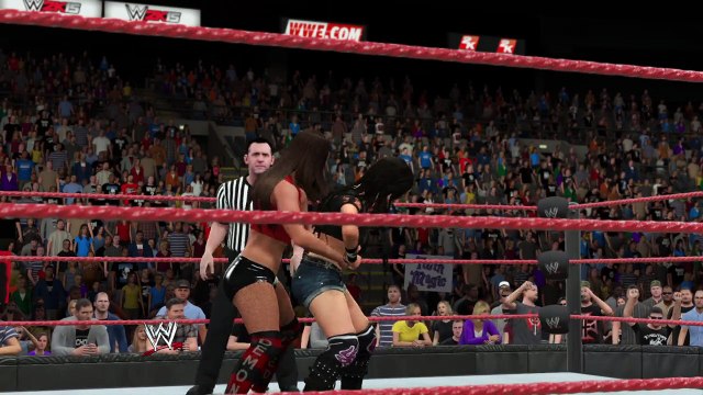 WWE 2K15 aj lee v nikki bella