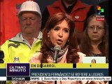 Pdta. Cristina destaca logros sociales de Argentina