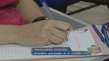 Estudantes recorrem a crédito privado para concluir a faculdade