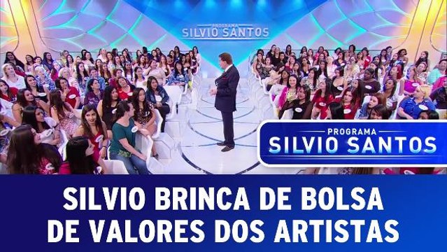 Silvio brinca de Bolsa De Valores Dos Artistas
