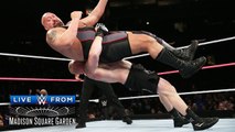 WWE Network- Brock Lesnar takes the giant to suplex city - Live from MSG- Lesnar vs. Big Show