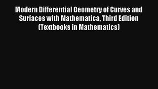 AudioBook Modern Differential Geometry of Curves and Surfaces with Mathematica Third Edition