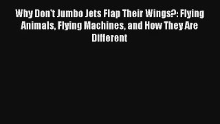 Why Don't Jumbo Jets Flap Their Wings?: Flying Animals Flying Machines and How They Are Different