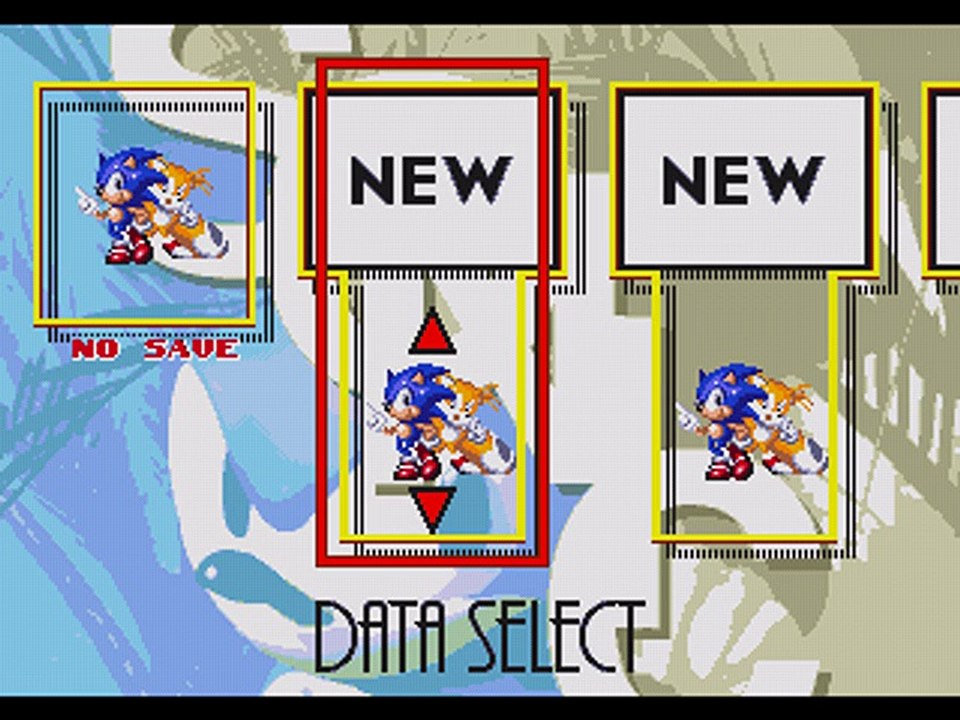 Sonic 3 Data Select music changes