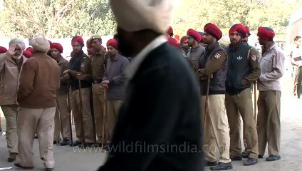 Punjabi police force - handsome men with turbans!