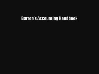 Barron's Accounting Handbook