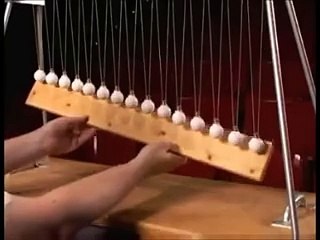 Look What Happens After He Removed The Board Under A Row Of Pendulum Balls