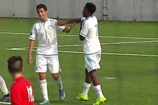 U17 National - OM 5-2 Fréjus : le but d'Eddy Sylvestre (44)