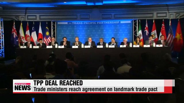 Trade ministers reach agreement on TPP