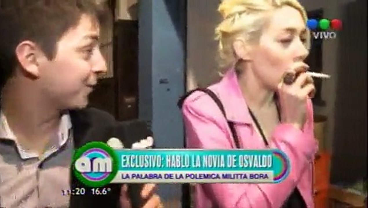 Siguen las declaraciones polèmicas de la novia de Osvaldo