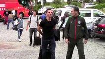 Cristiano Ronaldo arriving at Portugal training camp