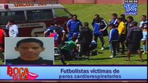 Futbolistas víctimas de paros cardiorespiratorios