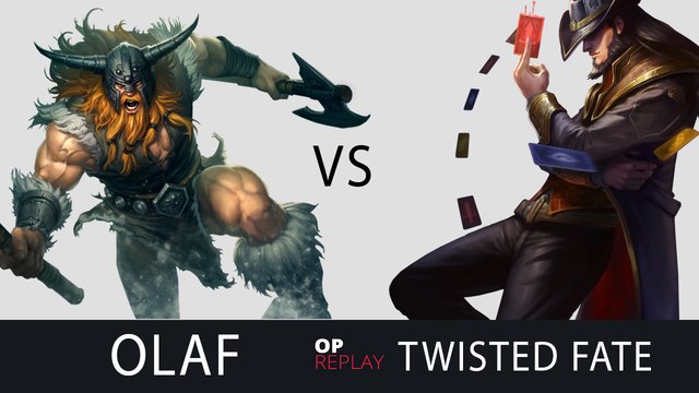 Olaf VS Twisted Fate - SKT T1 Faker VS Scout, KR LOL Challenger