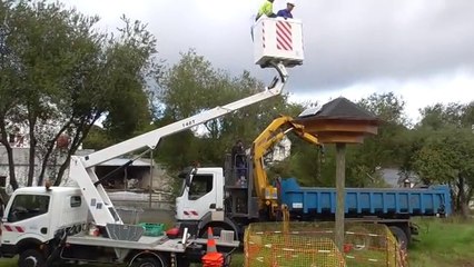 Fabrication d'une tour à Hirondelles Saint Brieuc