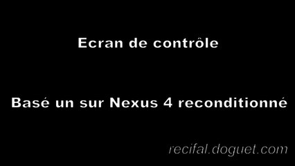 Ecran de contrôle récifal & météo