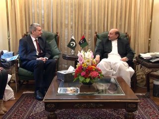 AMBASSADOR BELGIUM AND TRADE MISSION CALL ON CM SINDH (06-10-2015)