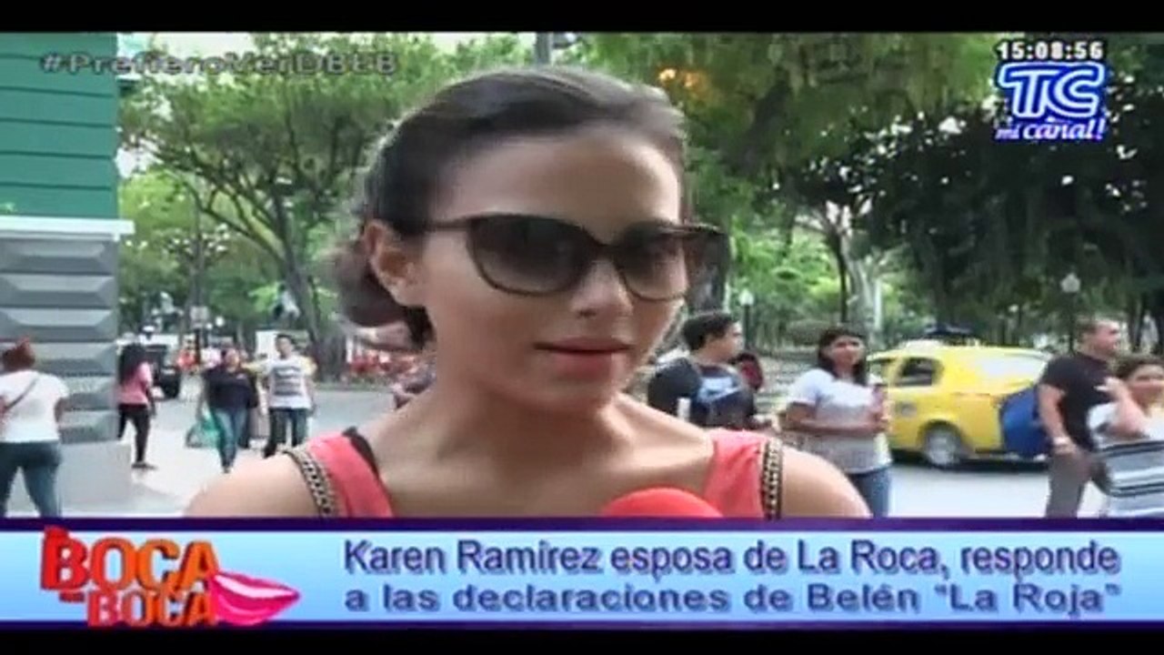 KAREN RAMIREZ INDIGNADA POR BELEN LA ROJA