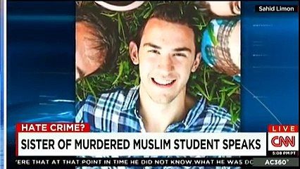 Suzanne Barakat talking to Anderson Cooper about Chapel Hill S.