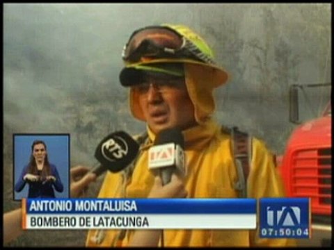 Dos incendios consumen más de 20 hectáreas de bosque en Cotopaxi