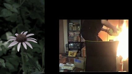 配信者が配信中にオイルマッチで火事になる大事態に 2015年10月4日 Oil match Conflagration Fire
