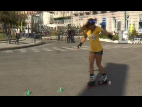 Napoli - Il pattinaggio unisce Roma e Napoli sul Lungomare (05.10.15)