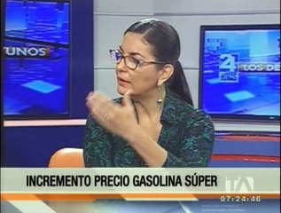 Incremento de precio de gasolina Súper