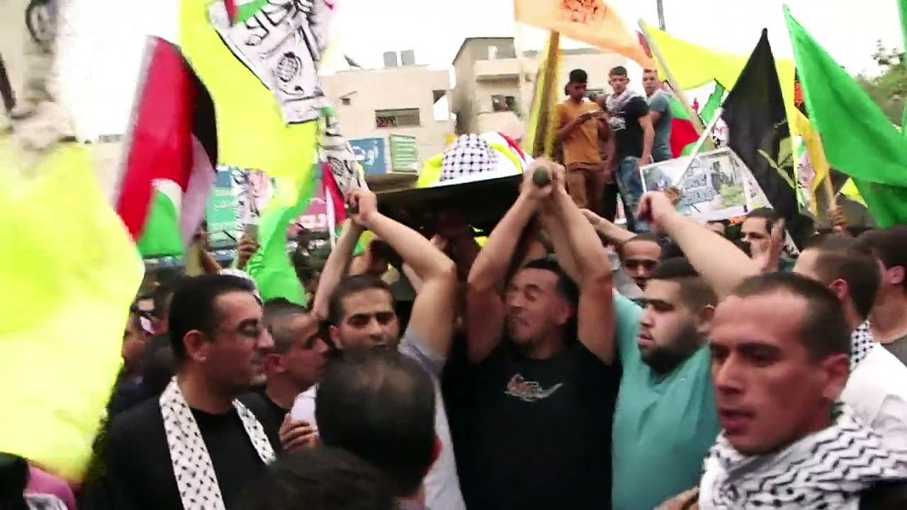 Funérailles d'un Palestinien tué par des tirs israéliens