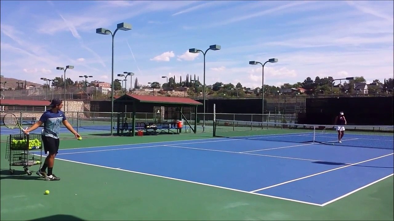 First Ever Tennis Lesson Given