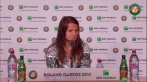 04. Press conference Lucie Safarova 2015 French Open   Final