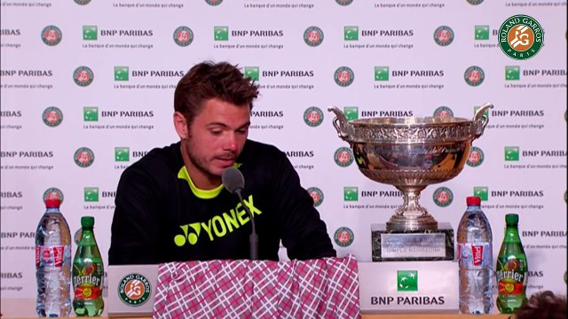 01. Press conference Stanislas Wawrinka 2015 French Open Final