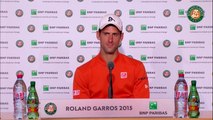 02. Press conference Novak Djokovic 2015 French Open   Final