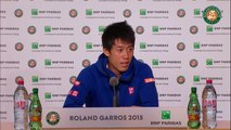 57. Press conference Kei Nishikori 2015 French Open   R64