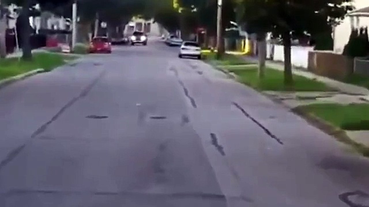 Passing the School Bus on the sidewalk??