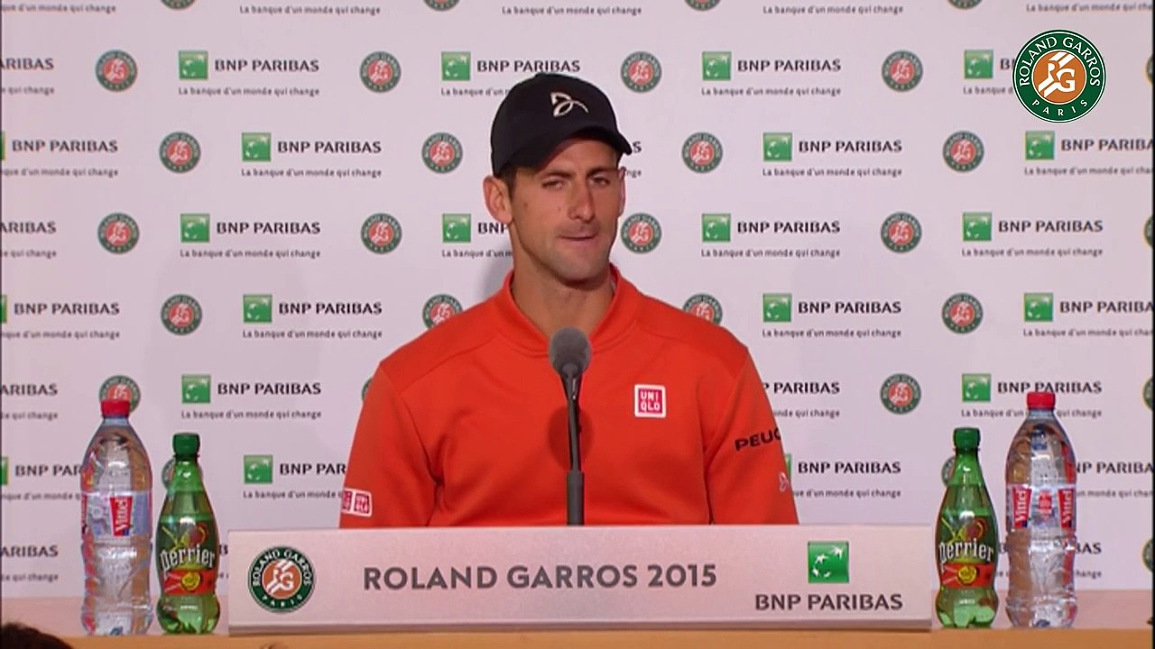 36. Press conference Novak Djokovic 2015 French Open   R32