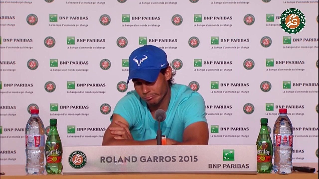 37. Press conference Rafael Nadal 2015 French Open   R32
