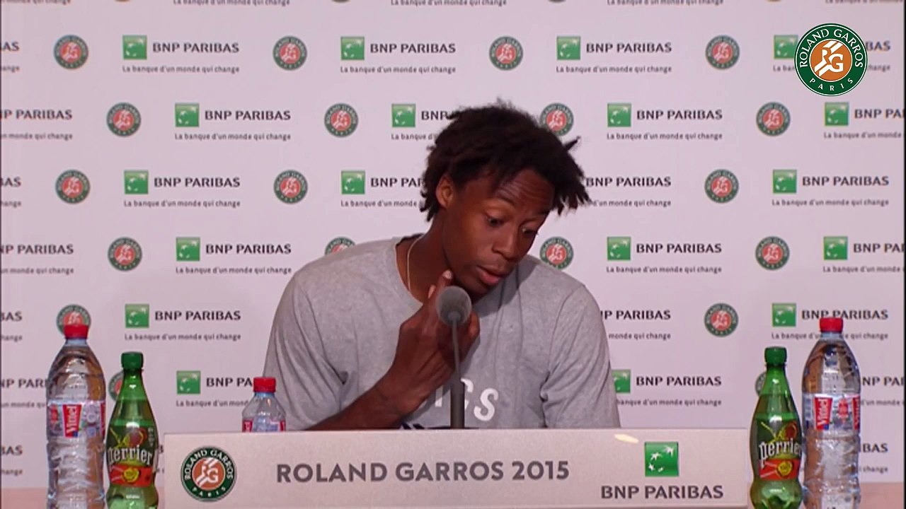40. Press conference Gaël Monfils 2015 French Open   R32