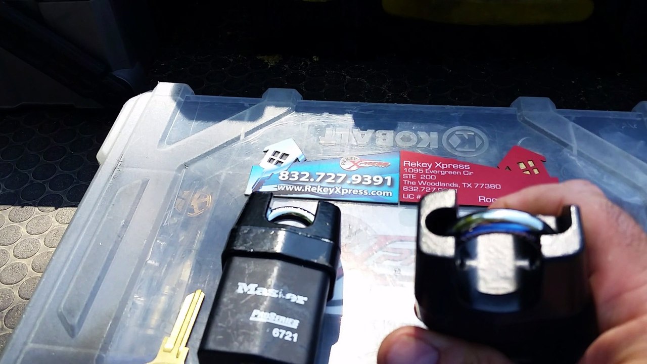 Conroe, Tx Locksmith discusses the MasterLock 6721