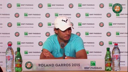 52. Press conference Rafael Nadal 2015 French Open   R64