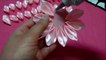 ribbon flower tutorial,how to,easy,kanzashi flores de cinta