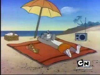 Tom and Jerry Cartoon Beach Bully