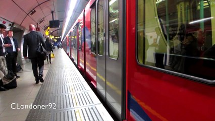 Docklands Light Railway trains at Bank station 5th October 2015