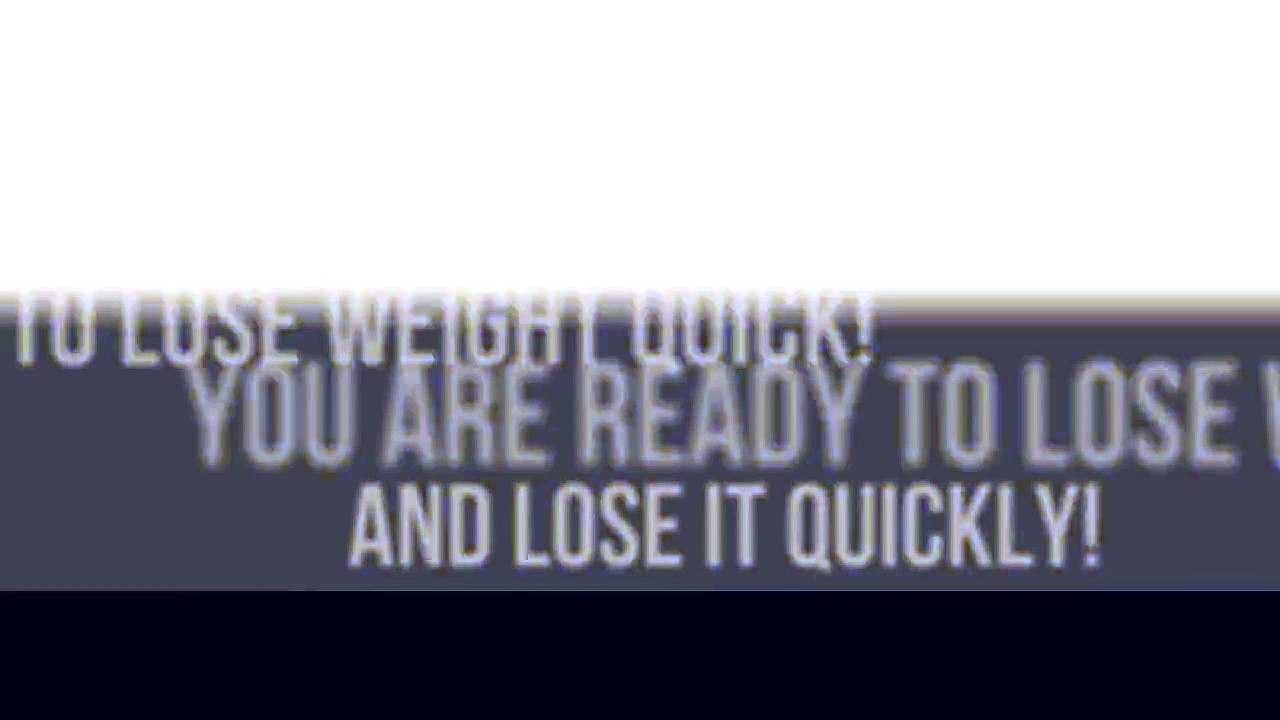 How To Lose Weight Quick - You Can Do It!