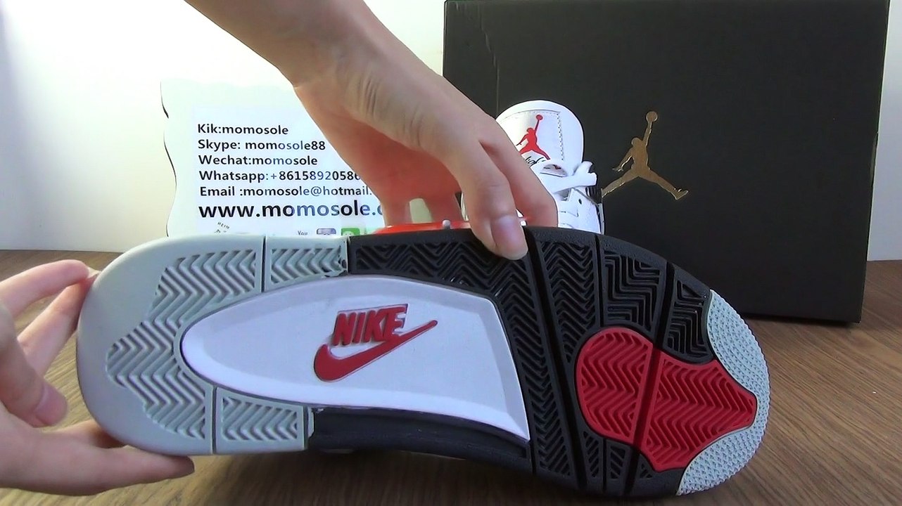 AUTHENTIC AIR JORDAN 4 OG ’89 WHITE CEMENT